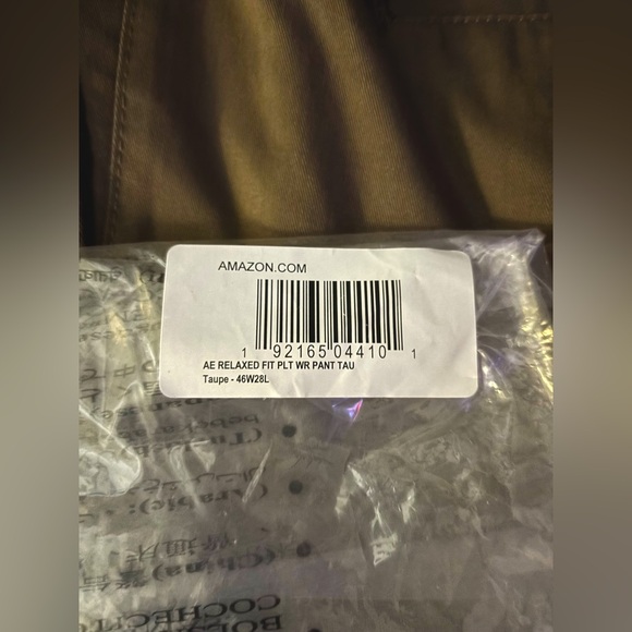 Amazon Essentials men's classic fit Chino Taupe;
46 x 28 NWT - Picture 4 of 6